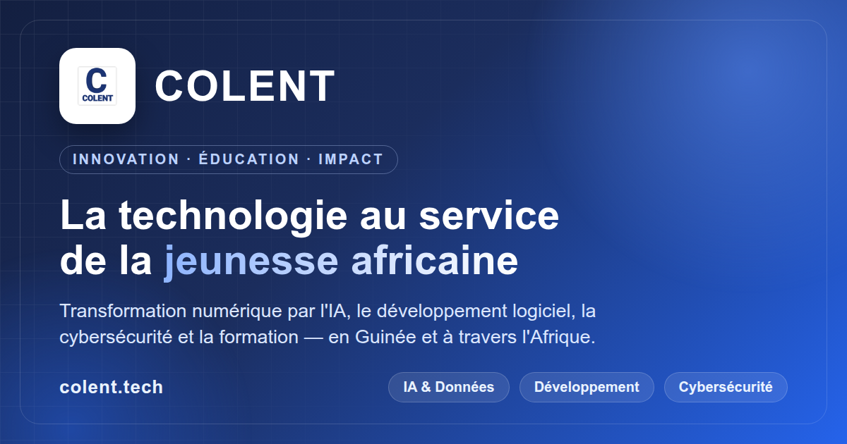 COLENT — Innovation & Technologie en Afrique